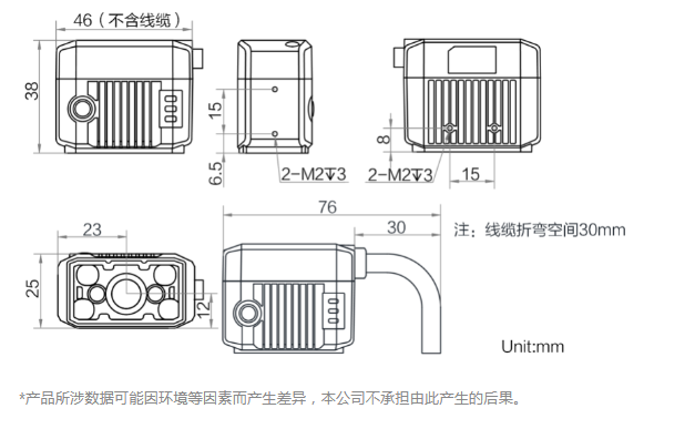 ?？礛V-IDB007X工業(yè)讀碼器160萬像素尺寸圖.png