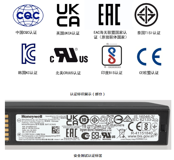 霍尼韋爾原廠(chǎng)電池認(rèn)證齊全.png